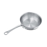 Mauviel M'Cook 1.1 qt. Stainless Steel Curved Splayed Saute Pan with Lid