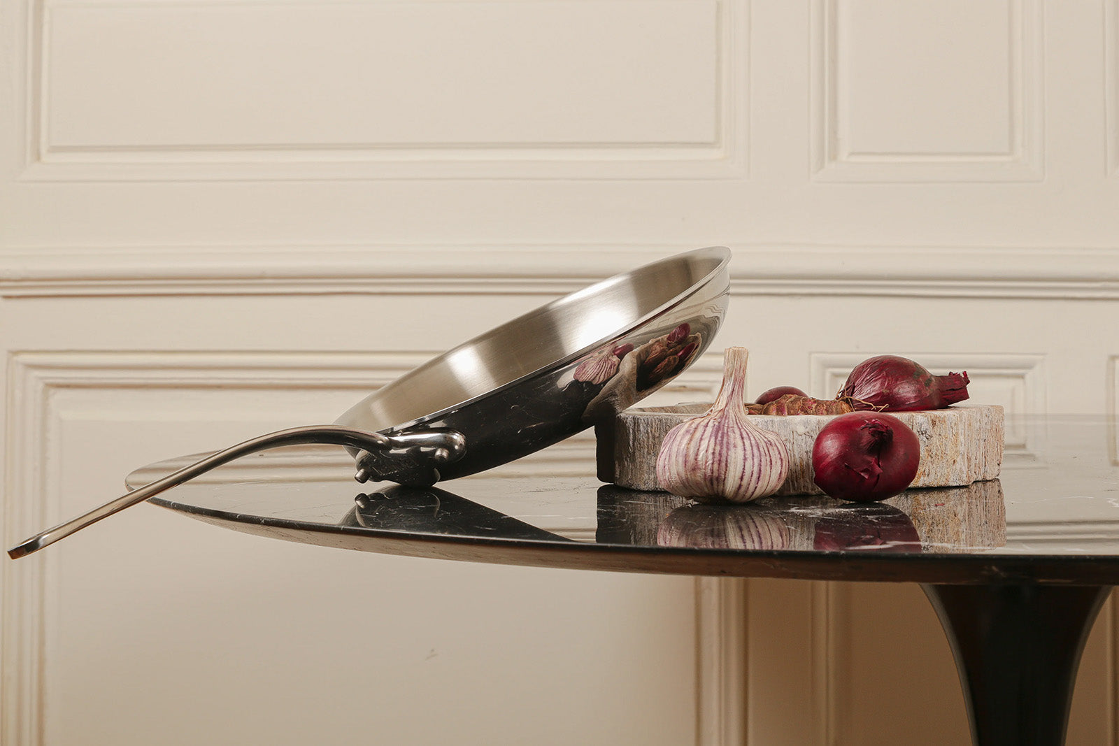 Mauviel M'Cook 11 Inch Stainless Steel Round Frying Pan