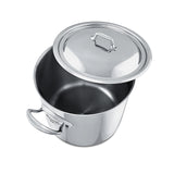 Mauviel M'Cook 9.1 qt. Ferritic Steel Magnetic Stock Pot with Lid