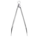 Cuisipro 16 Inch Stainless Steel Locking Tongs, Silver