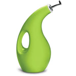 Rachael Ray Glazed Ceramic EVOO Olive Oil Bottle Dispenser with Spout, Green