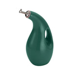 Rachael Ray Glazed Ceramic EVOO Olive Oil Bottle Dispenser with Spout, Fennel