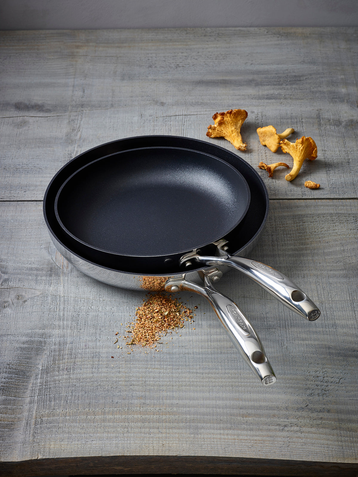 Scanpan Haptiq Stainless Steel Nonstick 8-Inch & 10.25-Inch Fry Pan Set