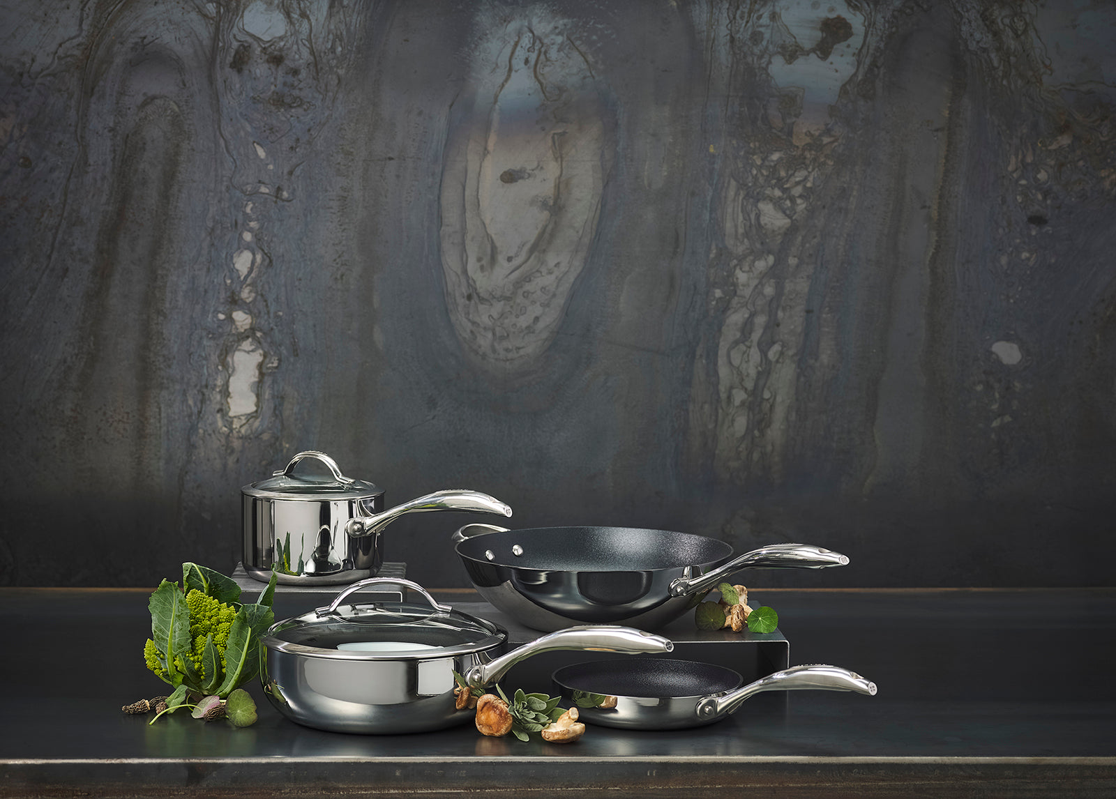 Scanpan Haptiq Stainless Steel Nonstick 5.25 Qt. Covered Chef Pan