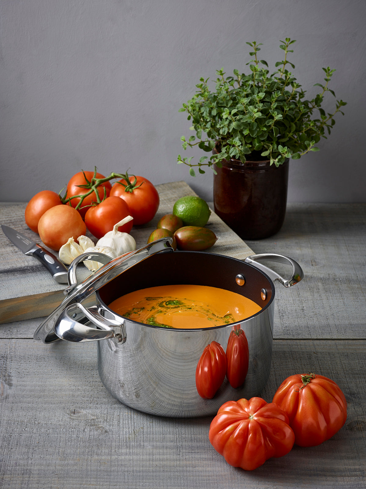 Scanpan Haptiq Stainless Steel Nonstick 7.5 Qt. Covered Dutch Oven