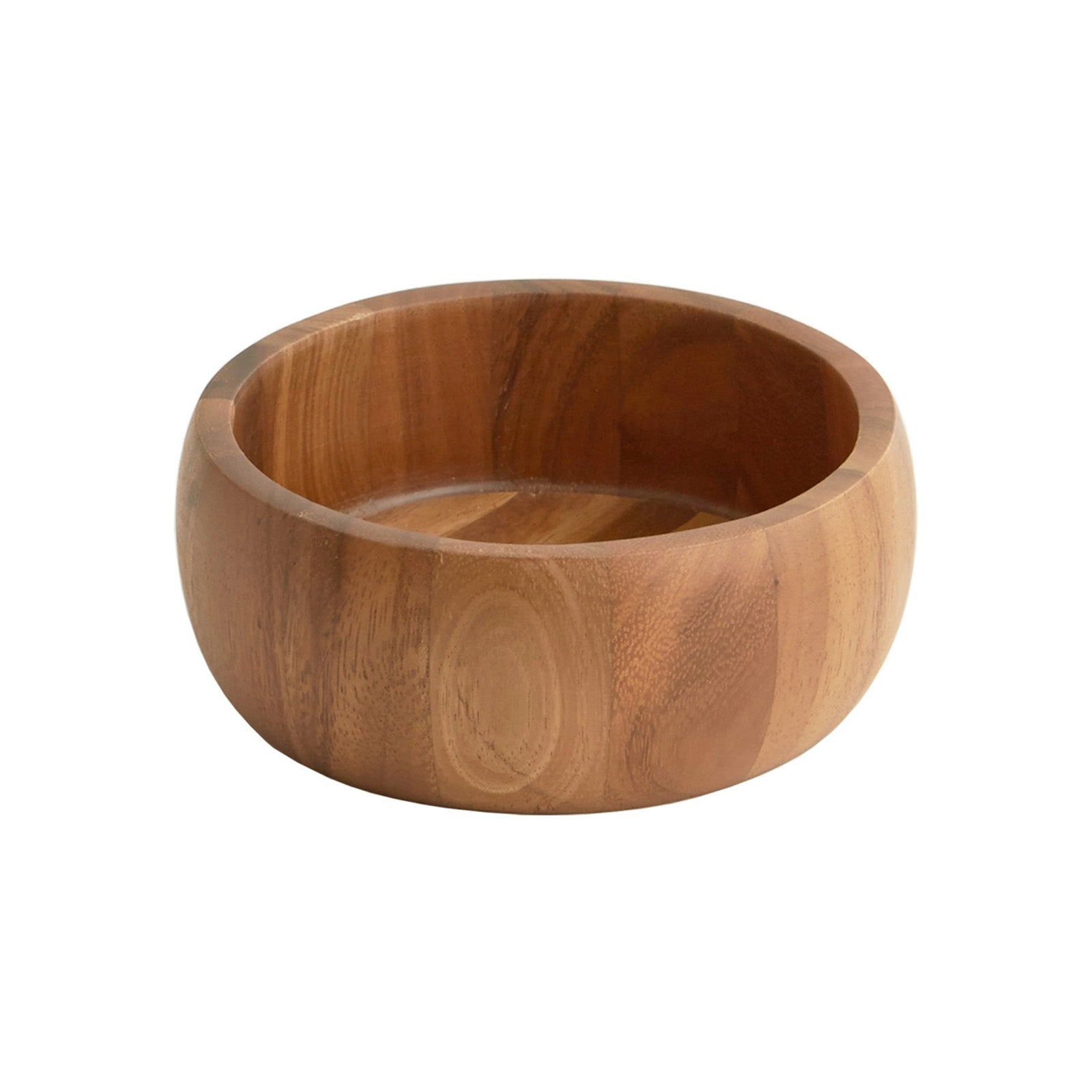 Frieling Acacia Wood Calabash Bowl, Small 2.5-Inch x 7-Inch Diameter