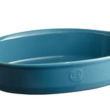 Emile Henry Ultime Large Oval Baking Dish, Mediterranean Blue