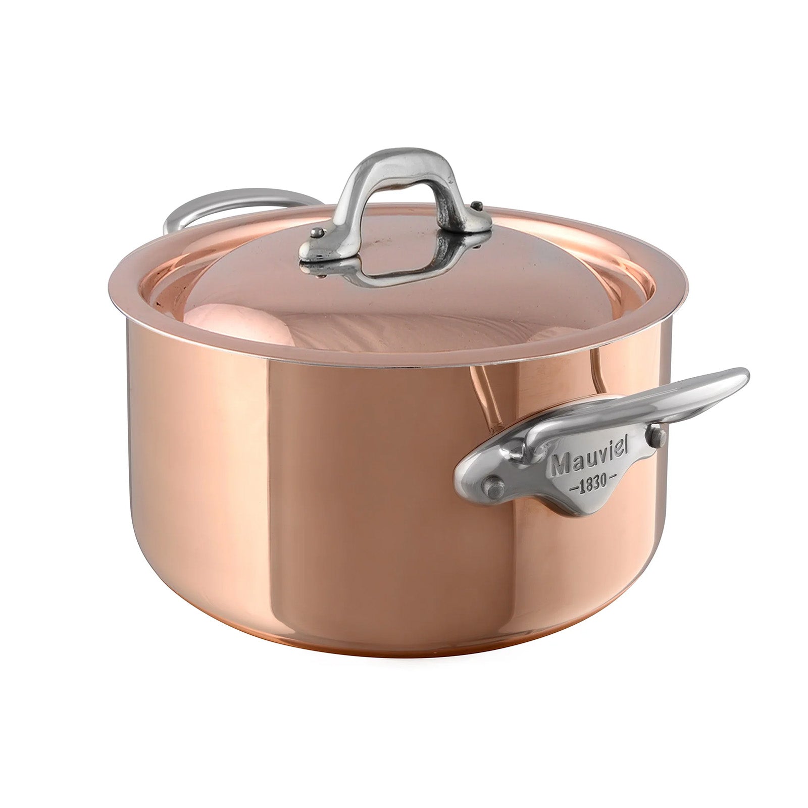 Mauviel M'Heritage M'150s 6.4 qt. Stewpan & Lid Cast Stainless Handle