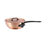 Mauviel M'150 Ci Curved Splayed Saute Pan With Lid, 8 Inch