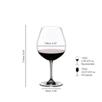Riedel Vinum Pinot Noir 2 Piece Wine Glass Set with Polishing Cloth