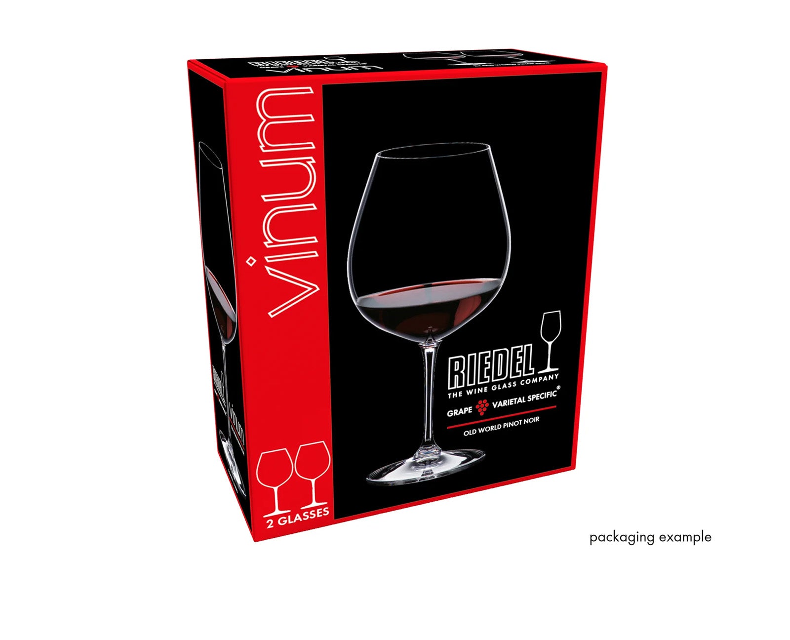 Riedel Vinum Pinot Noir 2 Piece Wine Glass Set with Polishing Cloth
