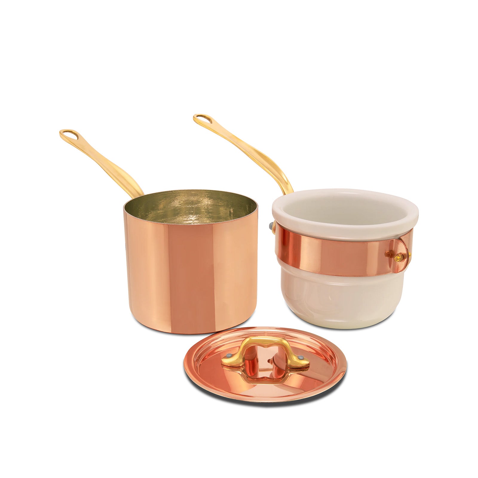 Mauviel M'Heritage 150 B Copper & Stainless Steel Bain Marie, 0.9-Quart