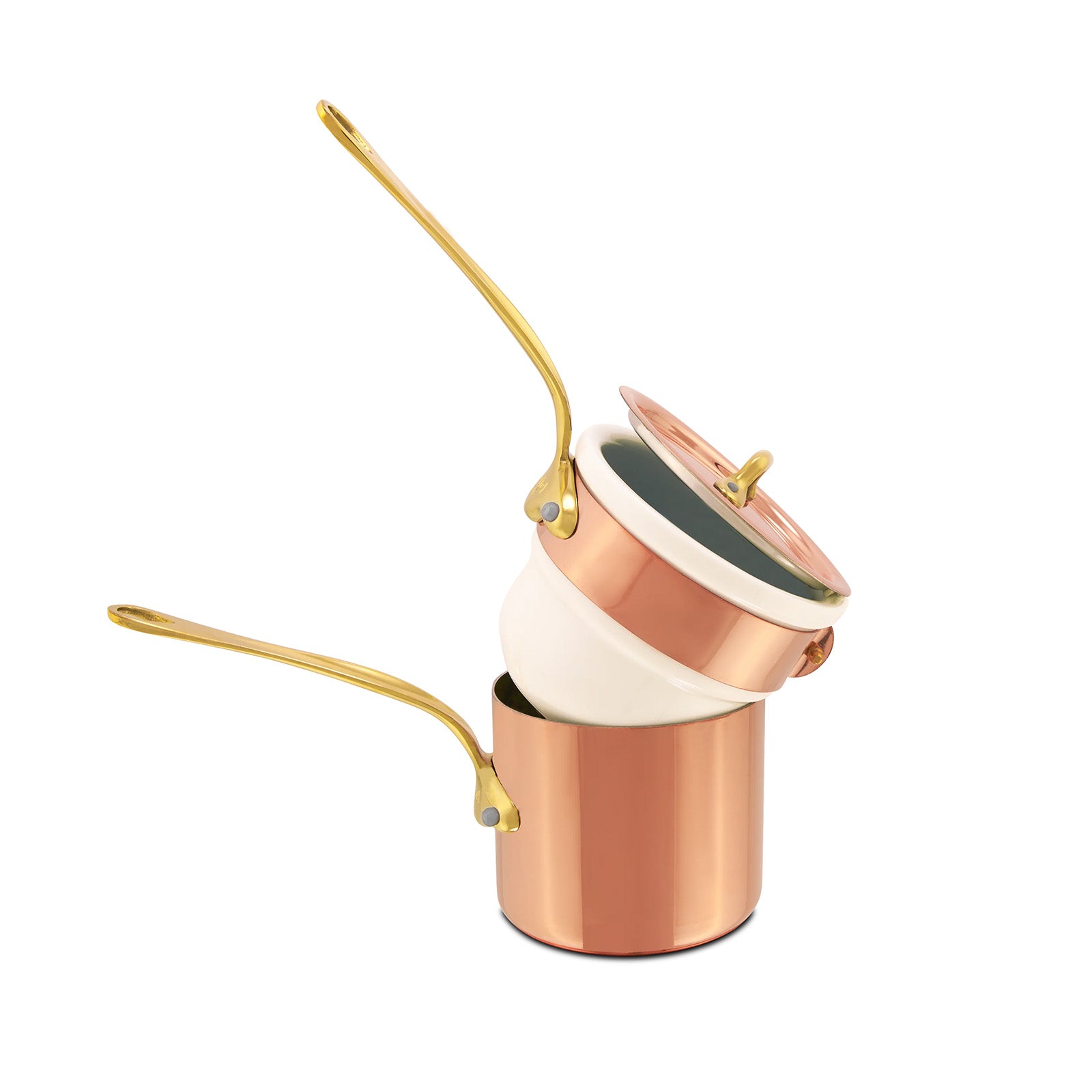 Mauviel M'Heritage 150 B Copper & Stainless Steel Bain Marie, 0.9-Quart