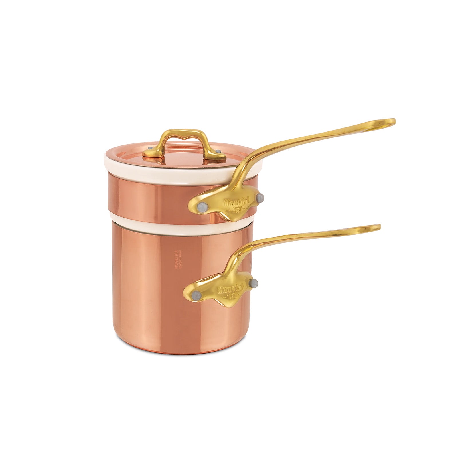 Mauviel M'Heritage 150 B Copper & Stainless Steel Bain Marie, 1.6-Quart