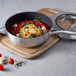 Scanpan CTX 4 Quart Nonstick Deep Saute Pan With Lid, 10.25 Inch, Stainless Steel