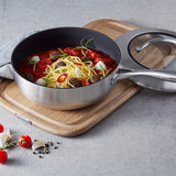 Scanpan CTX 4 Quart Nonstick Deep Saute Pan With Lid, 10.25 Inch, Stainless Steel