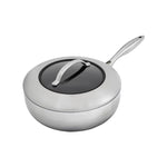 Scanpan CTX 4 Quart Nonstick Deep Saute Pan With Lid, 10.25 Inch, Stainless Steel
