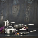 Scanpan CTX 10-Piece Deluxe Cookware Set, Stainless Steel
