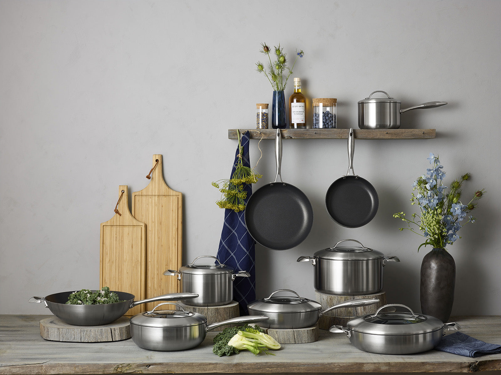 Scanpan CTX 10-Piece Deluxe Cookware Set, Stainless Steel