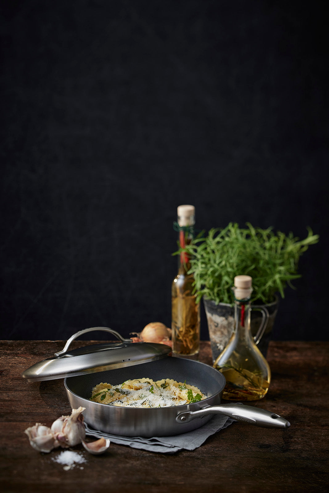 Scanpan CTX 11 Inch Nonstick Saute Pan with Lid, Stainless Steel