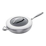 Scanpan CTX 12.75 Inch Nonstick Saute Pan with Lid, Stainless Steel