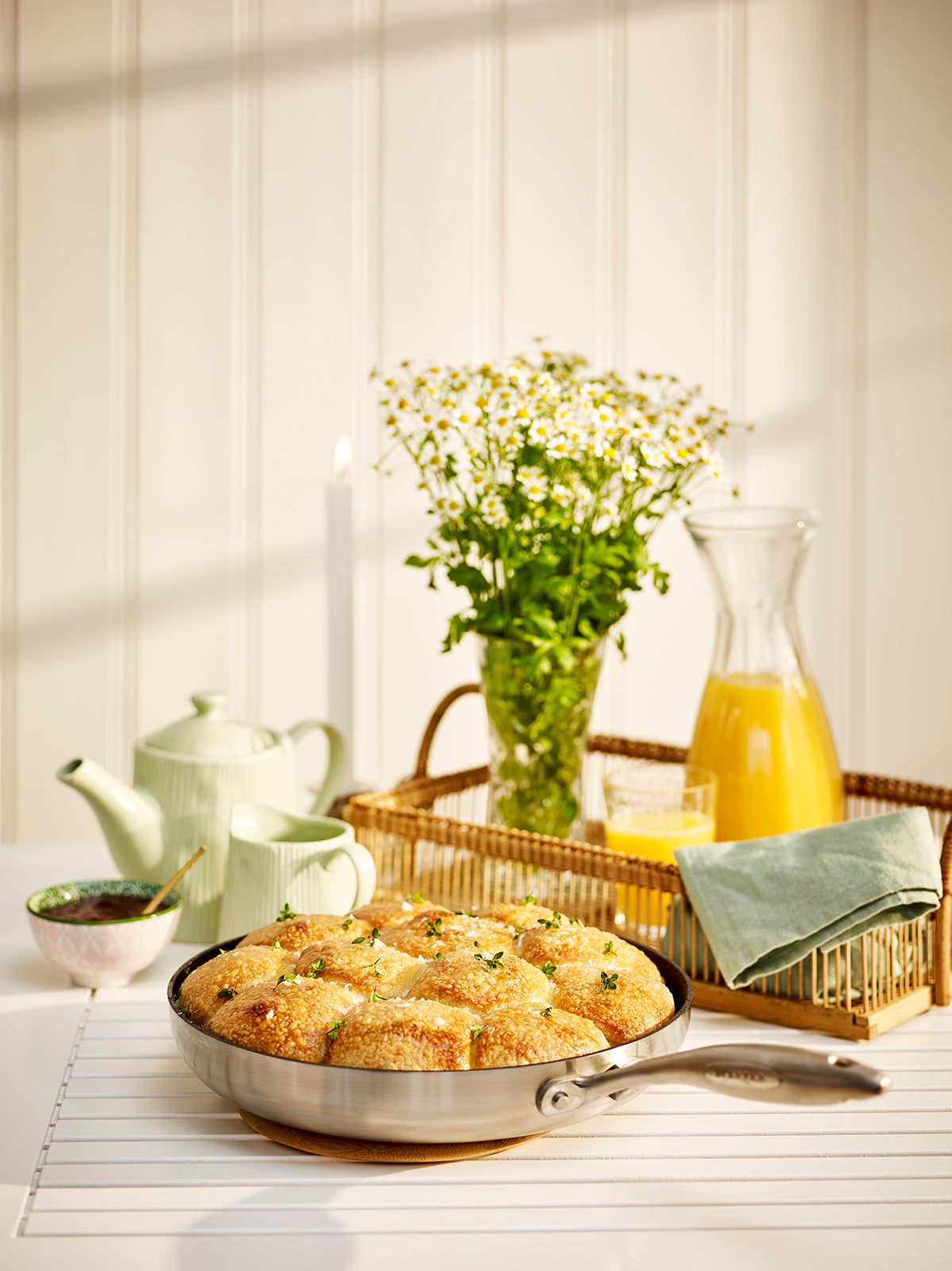 Scanpan CTX 12.75 Inch Nonstick Saute Pan with Lid, Stainless Steel