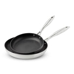 Scanpan CTX 2 Piece Nonstick Fry Pan Set, 8" & 10.25", Stainless