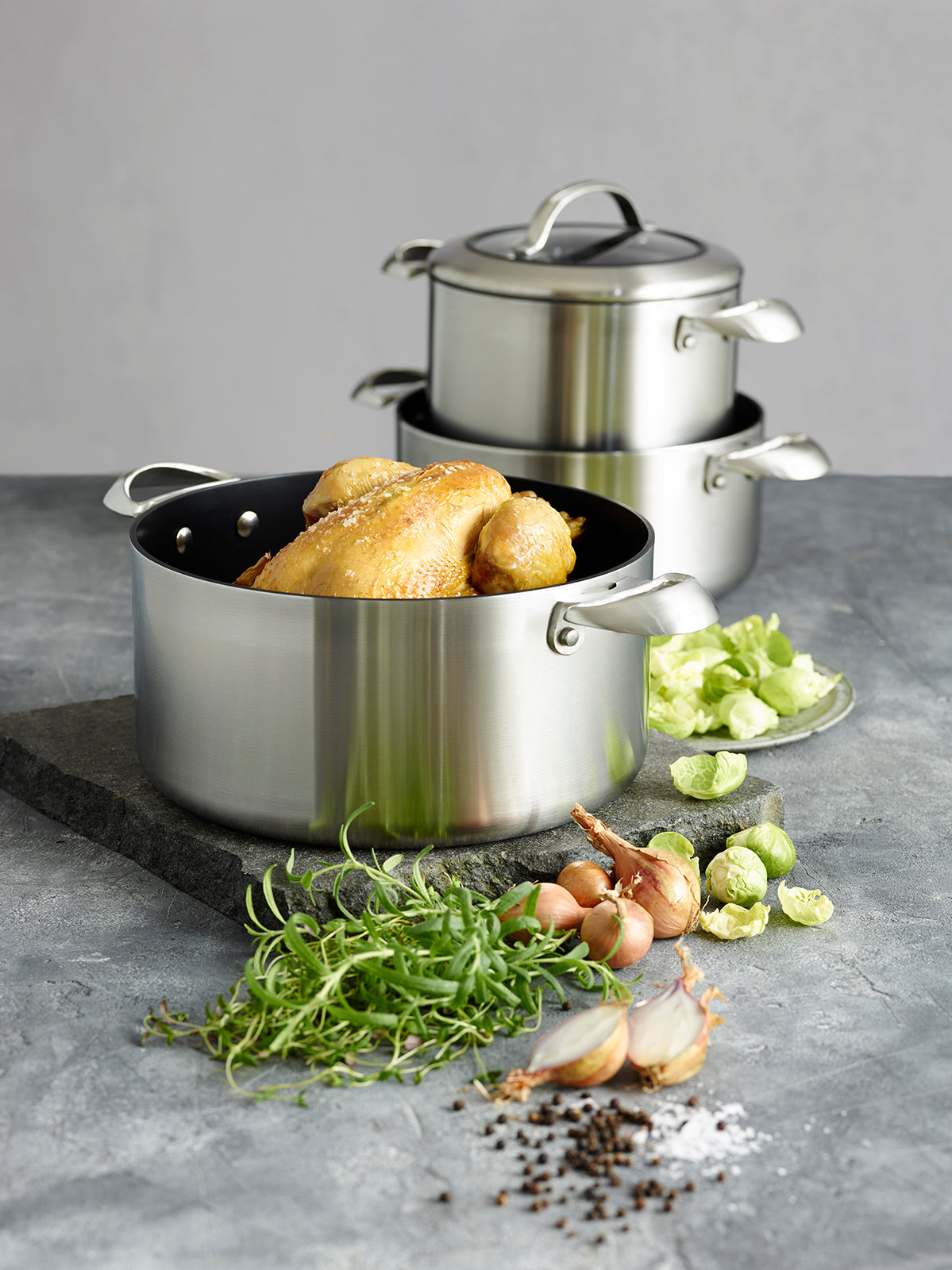 Scanpan CTX 7.5 Quart Dutch Oven with Lid, Stainless Steel