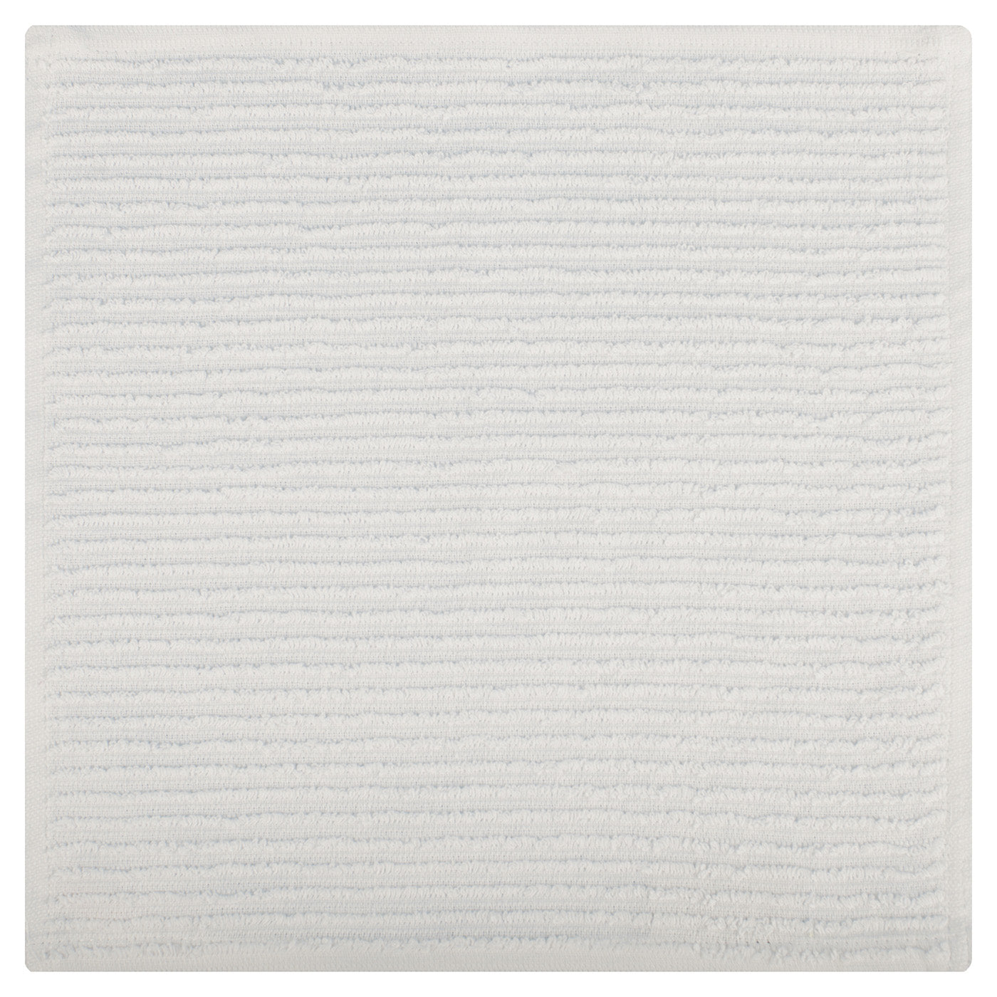 MU Kitchen 100% Cotton Ridged Dish Cloth, 12 x 12 Inches, White