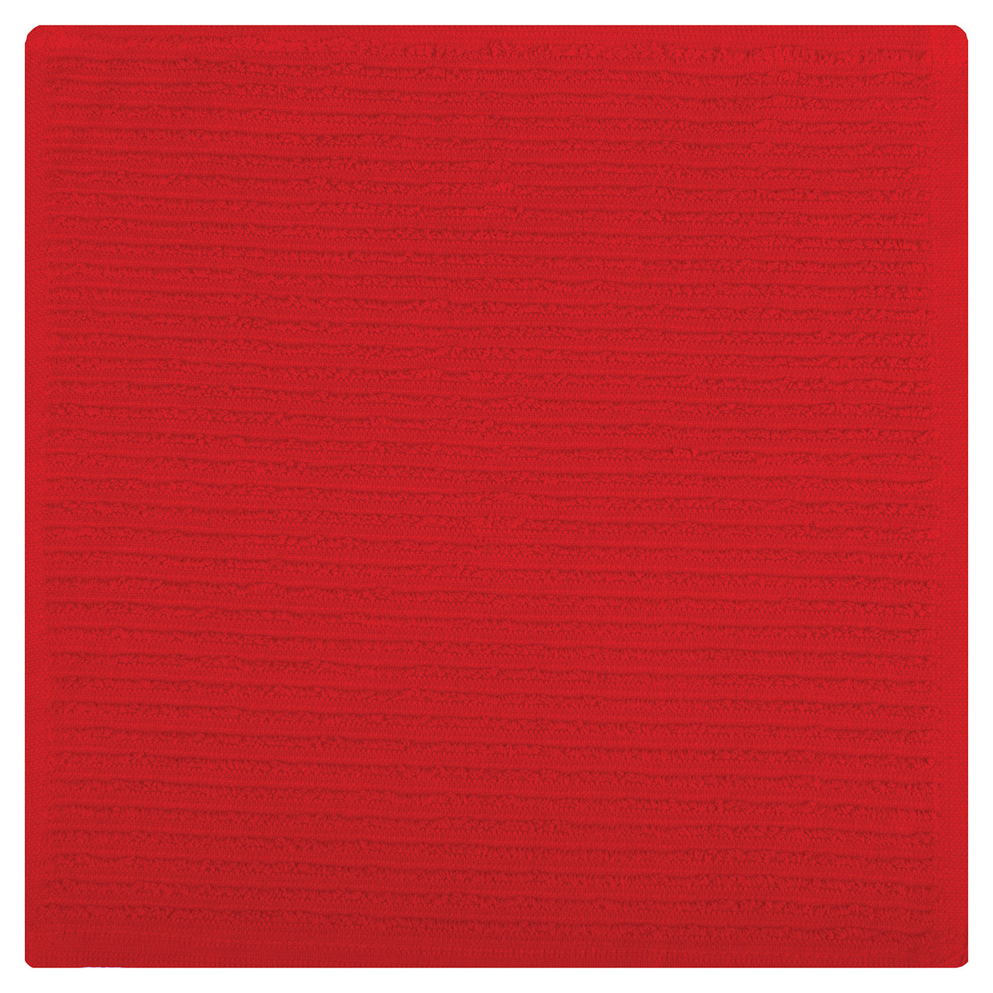 MU Kitchen 100% Cotton Ridged Dish Cloth, 12 x 12 Inches, Ruby