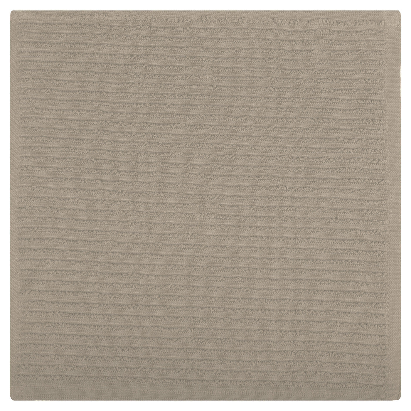 MU Kitchen 100% Cotton Ridged Dish Cloth, 12 x 12 Inches, Oatmeal
