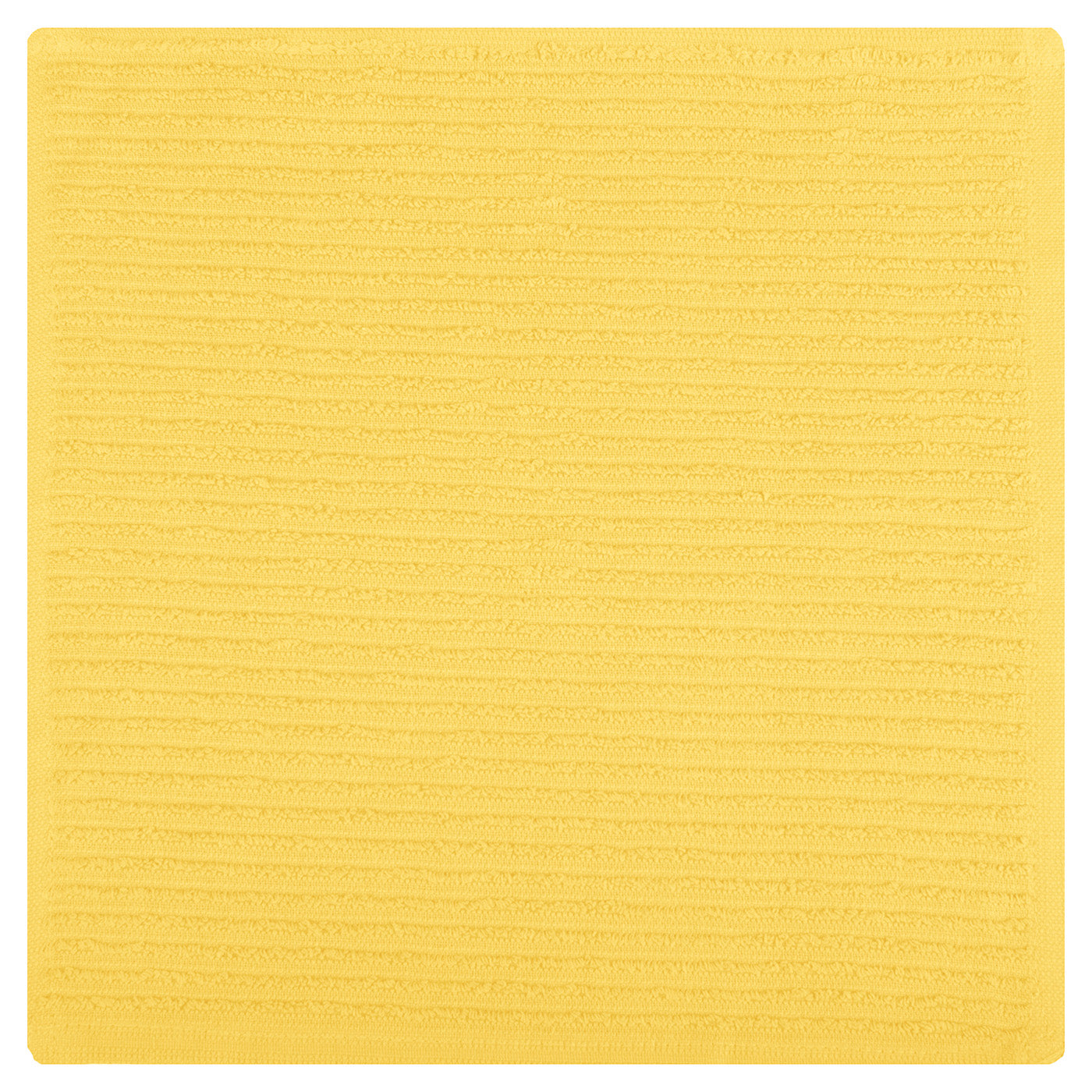 MU Kitchen 100% Cotton Ridged Dish Cloth, 12 x 12 Inches, Sunburst
