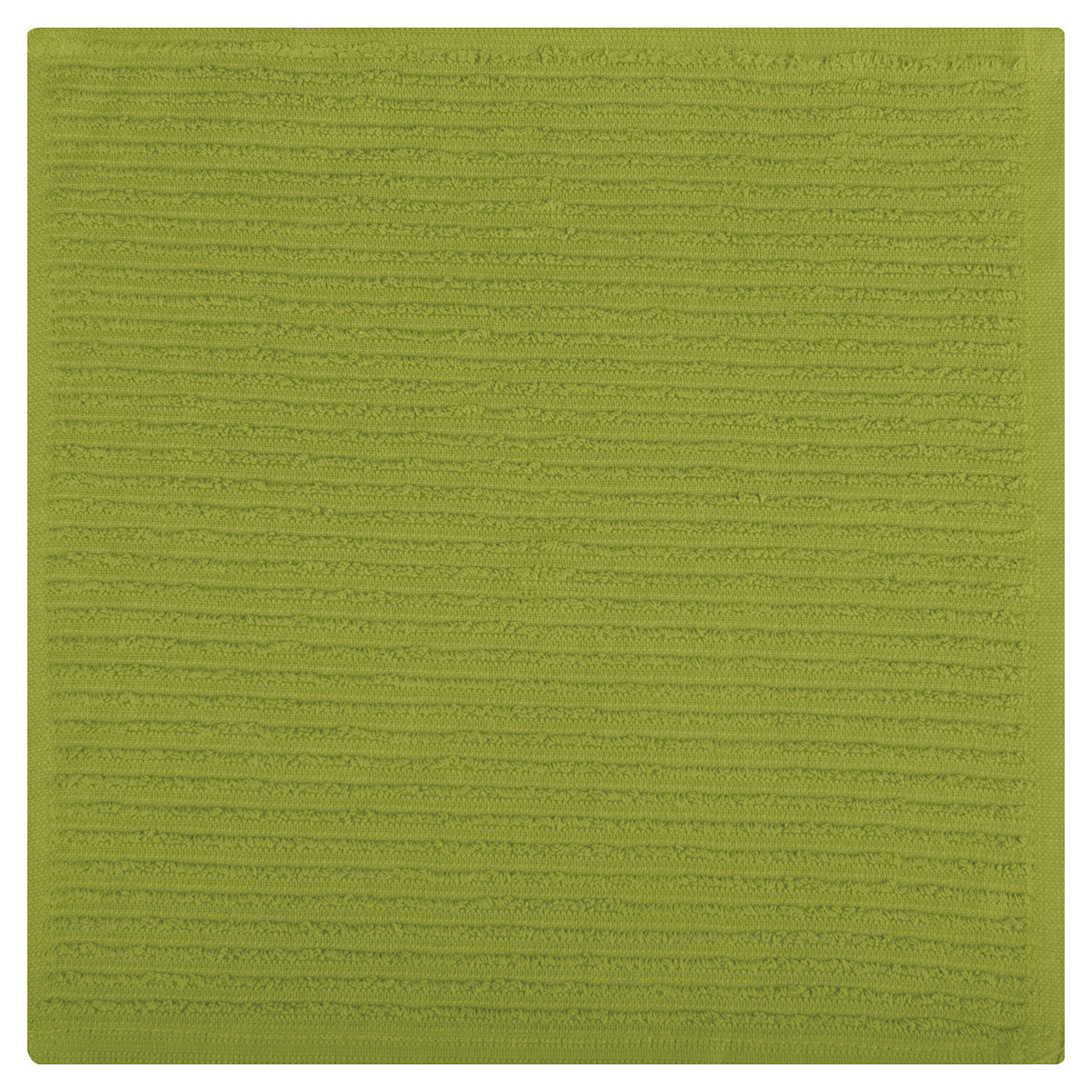 MU Kitchen 100% Cotton Ridged Dish Cloth, 12 x 12 Inches, Cactus