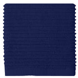 MU Kitchen 100% Cotton Ridged Dish Cloth, 12 x 12 Inches, Ink Blue