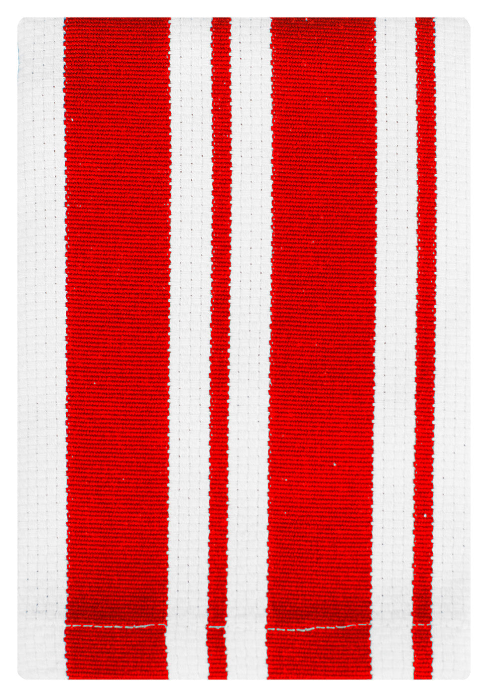 MU Kitchen Cotton Stripe Dish Cloth, 13 by 13-Inches, Set of 2, Punch