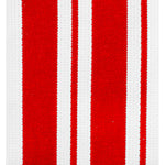 MU Kitchen Cotton Stripe Dish Cloth, 13 by 13-Inches, Set of 2, Punch
