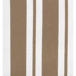 MU Kitchen Cotton Stripe Dish Cloth, 13 by 13-Inches, Set of 2, Sand
