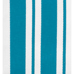 MU Kitchen Cotton Stripe Dish Cloth, 13 by 13-Inches, Set of 2, Aquamarine