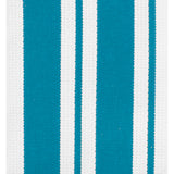 MU Kitchen Cotton Stripe Dish Cloth, 13 by 13-Inches, Set of 2, Aquamarine