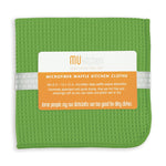 MU Kitchen 12" x 12" Waffle Microfiber Dish Cloth Set Of 3, Cactus