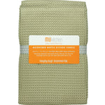 MU Kitchen 17-Inch x 25-Inch Waffle Microfiber Dishtowel, Set Of 2, Pebble
