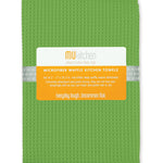 MU Kitchen 17-Inch x 25-Inch Waffle Microfiber Dishtowel, Set Of 2, Cactus