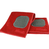 MU Kitchen 12" x 12" Microfiber Dish Cloth With Scrubber, Crimson