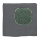 MU Kitchen 12" x 12" Microfiber Dish Cloth With Scrubber, Stainless