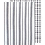 MU Kitchen 100% Cotton Farmhouse Dishtowel, Set of 2, 19 by 28-Inches, Stainless