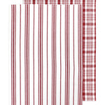 MU Kitchen 100% Cotton Farmhouse Dishtowel, Set of 2, 19 by 28-Inches, Cabernet