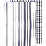 MU Kitchen 100% Cotton Farmhouse Dishtowel, Set of 2, 19 by 28-Inches, Ink Blue