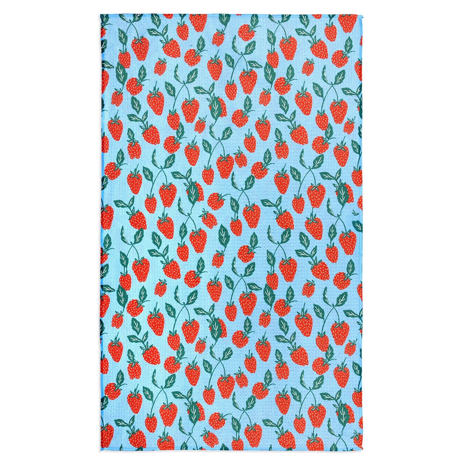 MÜkitchen VIBE Premium Quick Dry Dual Sided Recycled Towel, Strawberry Vine, 18" x 30"