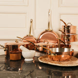 Mauviel M'Heritage 150 B Copper & Stainless Steel Cookware Set, 5-Piece