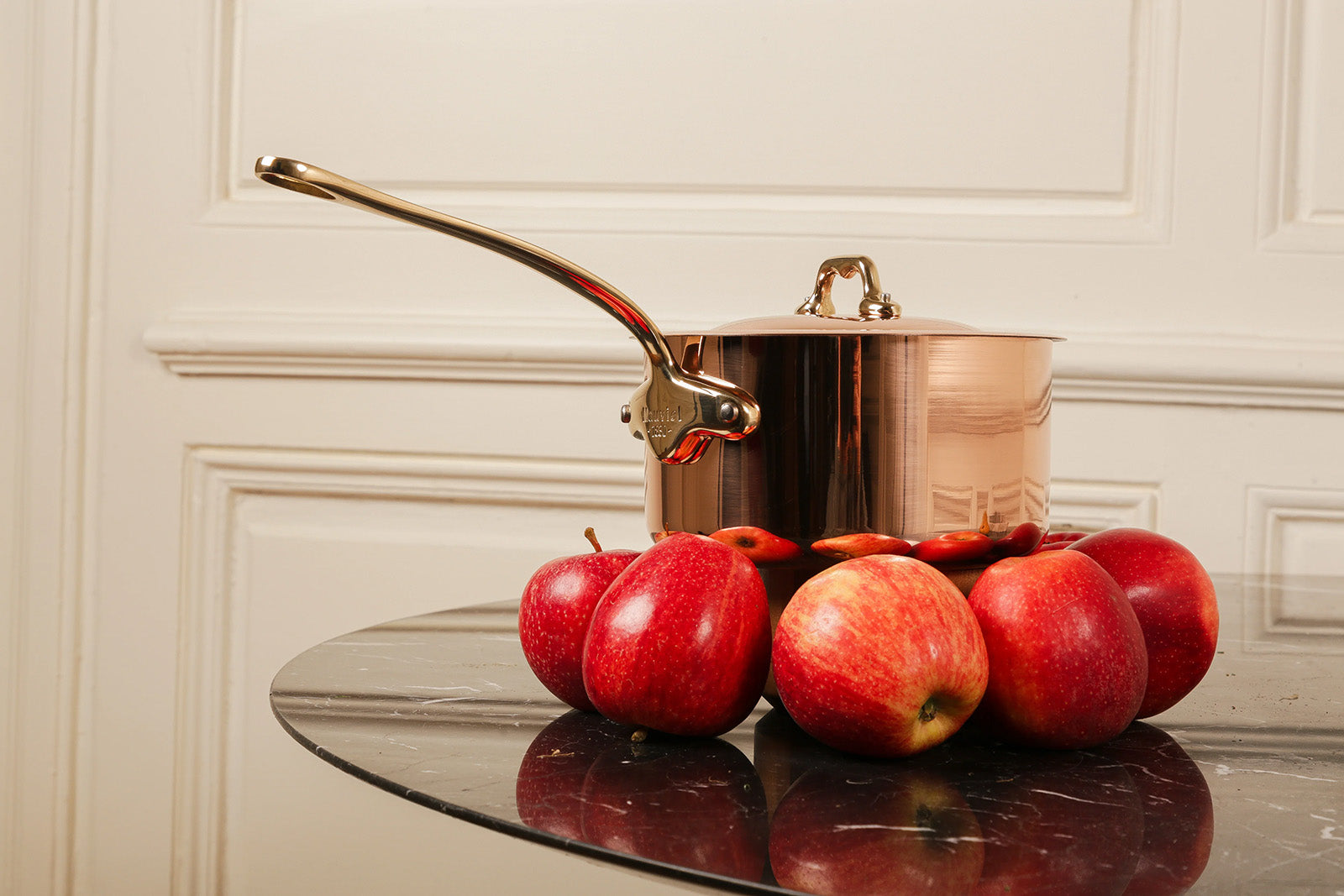 Mauviel M'Heritage 150 B Copper & Stainless Steel Saucepan With Lid, 1.2-Quart